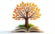 © wang - International literacy day concept with tree with books like leaves. High quality