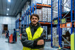 © unai - Warehouse worker managing inventory in cold storage logistics