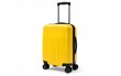 © liu - big yellow travel suitcase, png file of isolated cutout object with shadow on transparent background. High quality