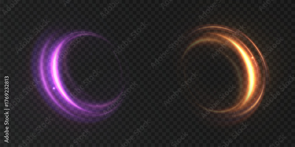 Light swirls with a soft trail and bright shine for dark backgrounds. A ...