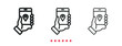 © Bradericon - Navigation icon. Thin line icon vector