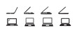 © MD.RAHIM - Laptop icon, simple black style symbol sign, digital laptop icon Vector illustration EPS 10.