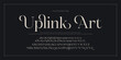© DesignerST - Classy elegant font, vintage type or luxury premium typeface, vector English royal alphabet. Classic typography in modern or old art deco style, serif letters for modern or retro poster font