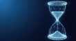 © Moon Guy - Digital hourglass illustrating the flow of time and technology