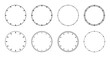 © 2olotarev - Circle watch face. Clock face time scale. Round timer or stopwatch icon.
