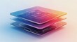 © Zoheer Orshan - Abstract Digital Data Layers Stacked with Futuristic Interface and Gradient Light