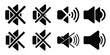 © ganesh106 - volume mute minimal icon set