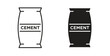 © Fati - Cement icon. Symbol, logo illustration. graphic icon set