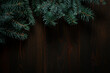 © solidmaks - Dark rustic wood Christmas background