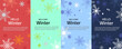 © Khanaya - simple minimalist winter vector design illustration background with snowflake theme design. for banner, poster, social media, promotion. vector illustrations