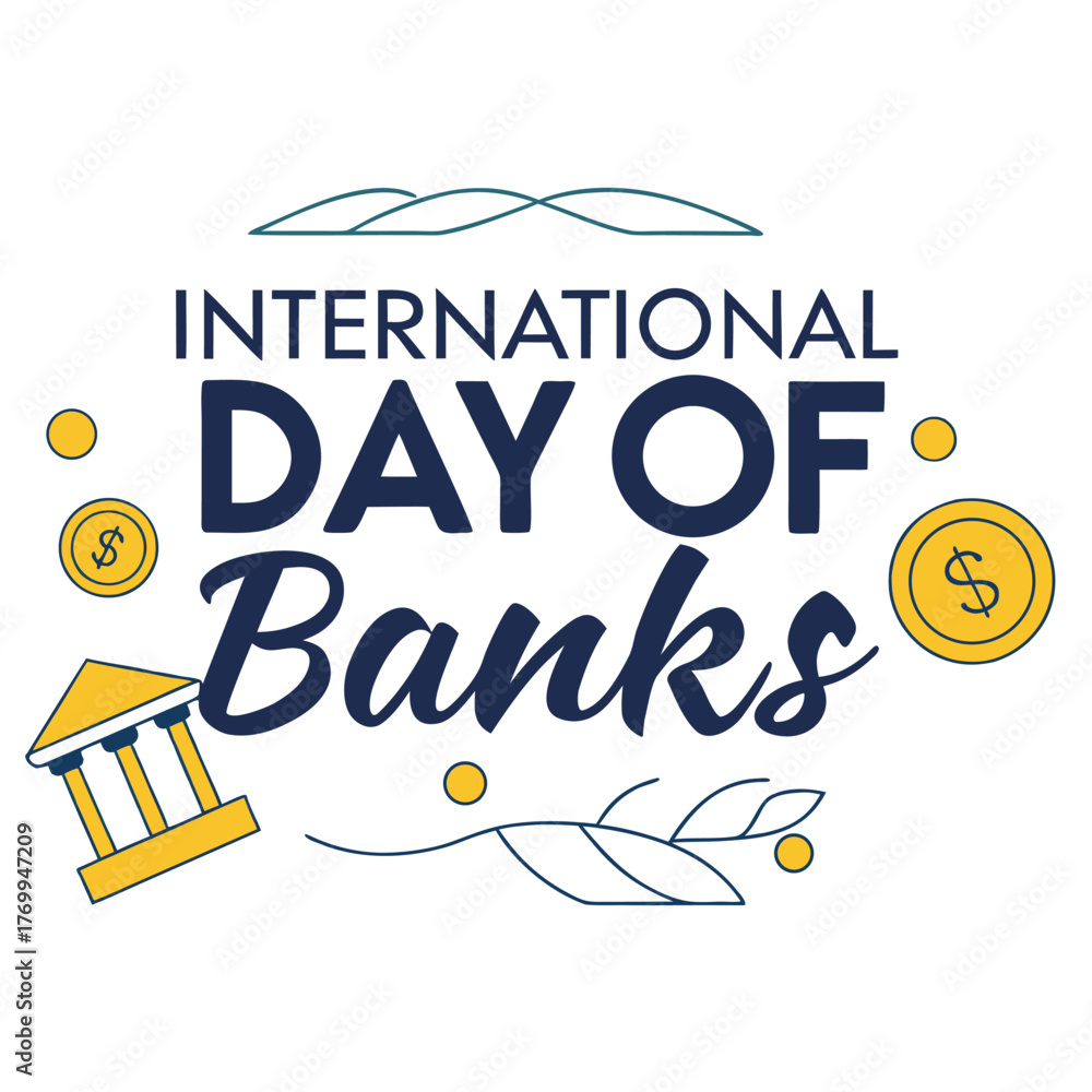 international day of banks Stock Vector | Adobe Stock