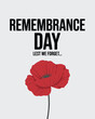 © Safu Ra - Remembrance Day Poppy Flower Tribute Lest We Forget Illustration