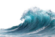 © tolem929 - Powerful ocean wave crests, foam spraying, against black
