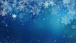© Pat - Blue Christmas background with snowflakes and wintry theme