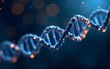 © Ava - Abstract futuristic background for design works..Science template, wallpaper or banner with a DNA molecules. High quality