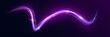 © NAUM - Neon glowing curved wave light trails on dark background, purple and blue luminous motion lines, futuristic abstract energy flow design.