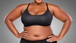 © Chatchanan - Empowering fitness journey studio inspirational portrait contemporary front view body positivity concept