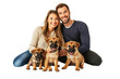 © PNG Lab - Free photo couple with their dog transparent background