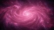 © jinna - Pink cosmic galaxy with swirling nebulae and countless stars visible in deep space