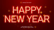 © Muh - New year text effect with neon style and editable