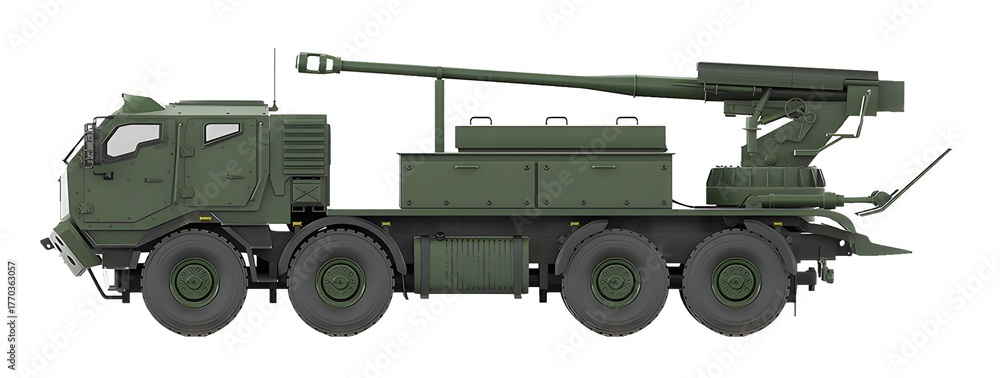 Prototype of the 2S22 Bohdana self-propelled howitzer based on the ...