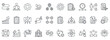 © San D - Workflow Icon Set. Contains Icons That Are Relevant For Business. Designed In Vector Outline Style