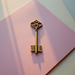 © Ans - An ornate antique key on a pastel background symbolizing opportunity