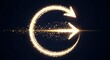 © TensorSpark - Glowing circular arrows symbolize continuous improvement and forward momentum in business transformation.