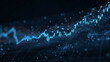 © Parol - An abstract representation of a stock market chart with rising trends in blue and dark background