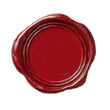 © southwind - Red blank wax seal on transparent background