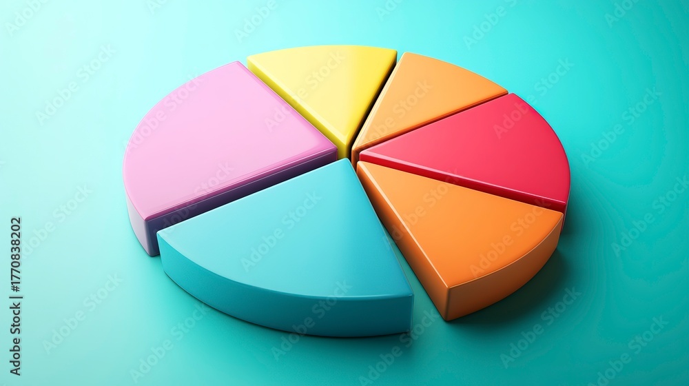 Ilustración de Stock Understanding portfolio allocation with a color ...