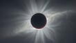 © Irina - Stunning solar eclipse reveals the sun's corona and shadow in clear view in the sky