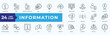 © Siti - Information icon Pack Illustration Vector with information, news, personal information, help, hint, support, instructions