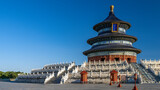 The Temple of Heaven in Beijing with its unique architectural style