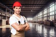 © BillionPhotos.com - Happy, professional worker man, builder in warehouse.