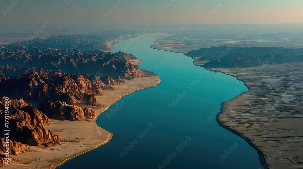 Two powerful rivers, one crystal clear and the other a deep blue ...