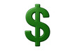 © PNG Kingdom  - Green dollar sign symbol representing currency, money, finance, economy, and investment on transparent background