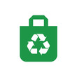 © motiur vector artist - Green shopping bag with recycling symbol