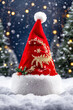 © abdur - christmas tree with santa claus hat