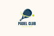 © captoro - Padel Club Tennis Ball Logo Sports and Athletic Professional Sign Symbol