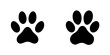 © AI04 - A dog or cat paw print icon in a flat design suitable for animal apps and websites