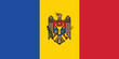 © Rico - The national flag of Moldova consists of three vertical stripes of blue, yellow, and red, with the national coat of arms displayed in the center of the yellow band. The flag symbolizes independence, s