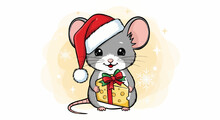 Winter Christmas Mouse Mice Art Free Stock Photo - Public Domain Pictures