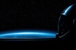 © AiHRG Design - An astronaut in a helmet looks out at Earth from a spacecraft, witnessing the stunning blue curve of the planet against the infinite dark of space. The scene captures a moment of awe and reflection.