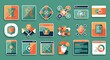 © Fantasi - Diverse Icon Set - Technology, Business, and Design Elements.
