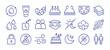 © RosieLily - Diaper features editable stroke outline icons set isolated on white background flat vector illustration. Pixel perfect. 64 x 64.