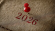 © rafaelnlins - Ano 2026 marcado em vermelho indica atenção especial, planejamento e metas definidas para novo ciclo.
