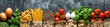 © Александр Марченко - Fresh vegetables pasta ingredients for healthy cooking banner