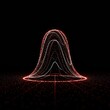 © Kraengkrai - Abstract illustration of a statistical distribution curve shaped like a bell. It shows probability density, deviation, and mean value ,trend ,normal ,peaked