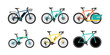 © ProVector - Different bicycle types vector collection illustrating cycling transport